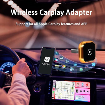 Wireless CarPlay & Android Auto Adapter for HAVAL H6N 2020-2024,Ultra Mini Dongle Converts Easy Setup Plug and Play,Silver