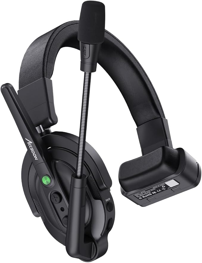 Accsoon Como MIC02-H Wireless Headset Intercom System Host Headset Full Duplex
