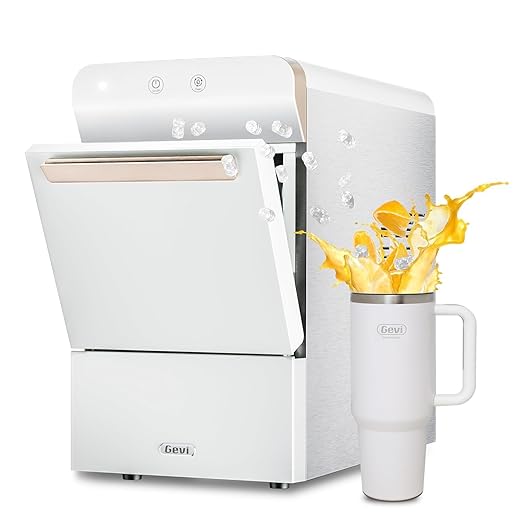 Gevi V2.0 Nugget Ice Maker, 38lbs/24H Countertop Pellet Ice Machine