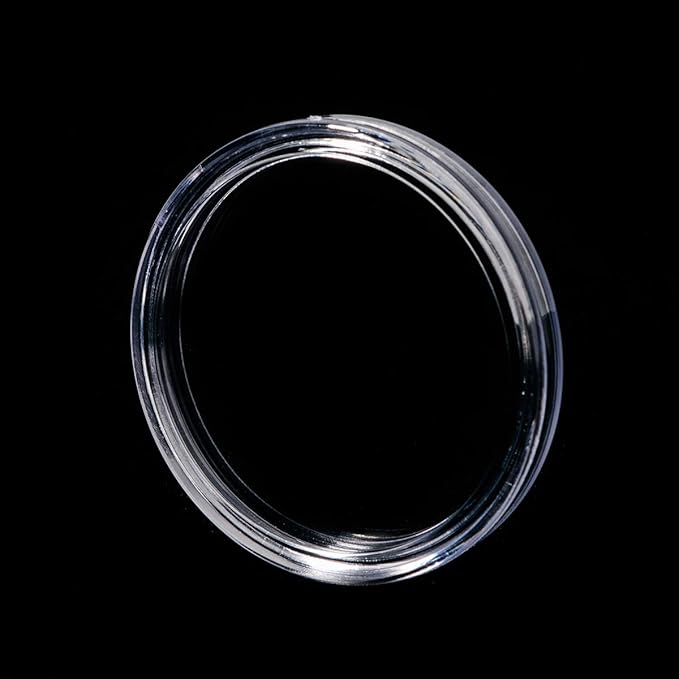 60 Pieces 41mm Coin Holder Silver Eagles Coin Capsules Clear Plastic Storage Organizer Box for Coin Collection Supplies Coin Holders for Collectors