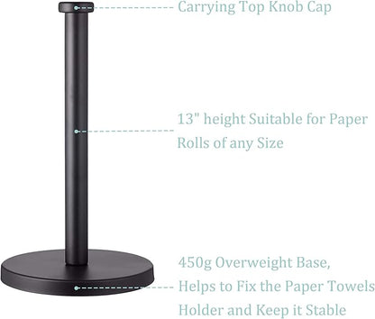 Black Standing Paper Towel Holder