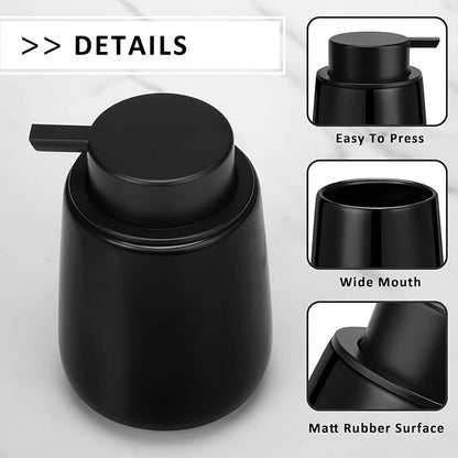 Soap Dispenser Ceramic with Easy-to-Press Pump Hand Lotion Liquid Dispenser