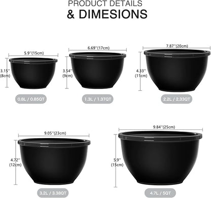 Greentainer Plastic Mixing Bowls