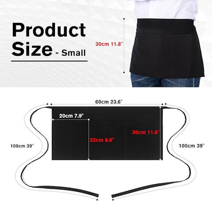 Jubatus 3 Pack 100% Cotton Server Apron