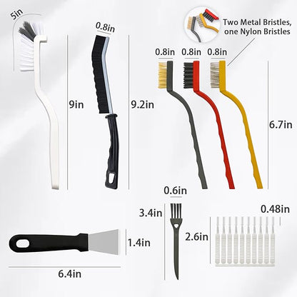 20-Piece Crevice Cleaning Brush Set