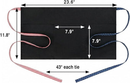 BOHARERS 3-Pocket Waist Apron