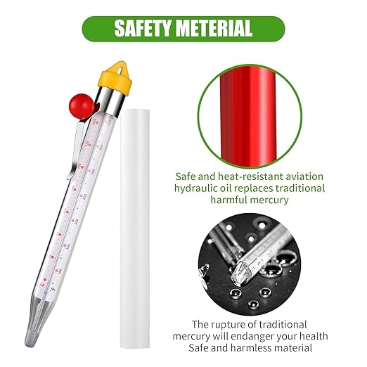 LABO Candy Thermometer, Analog Glass Thermometer