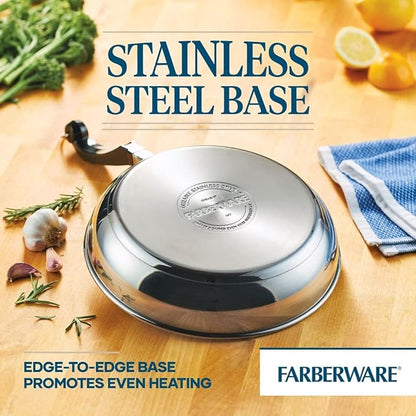 Farberware Classic Stainless Steel Cookware Pots and Pans Set