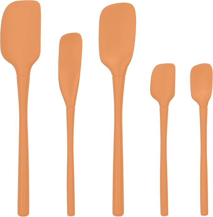 Tovolo Flex Core 5 Piece Silicone Spatula Set Heat Resistant All Silicone