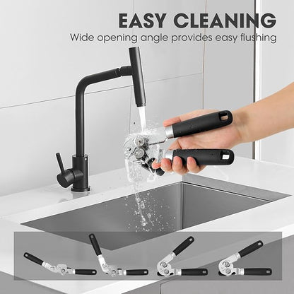 Manual Can Opener, UHIYEE Handheld Can Opener Heavy Duty