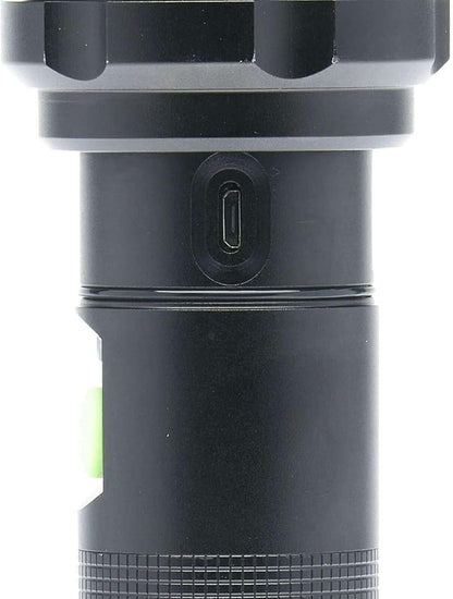 LitezAll Kodiak Kiran 10,000 Lumen Tactical Flashlight, Ultra Bright Rechargeable LED Flashlight with Safety Lock, IPX4 Water Resistant, Drop Tested Rugged Flashlight for Emergency Camping Outdoor Use