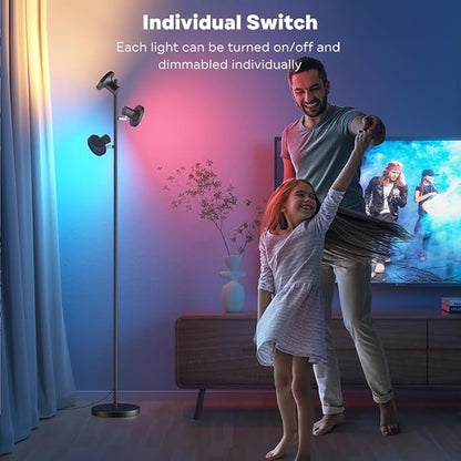 SIBRILLE RGB Floor Lamp, 36W Bright LED Standing Lamp