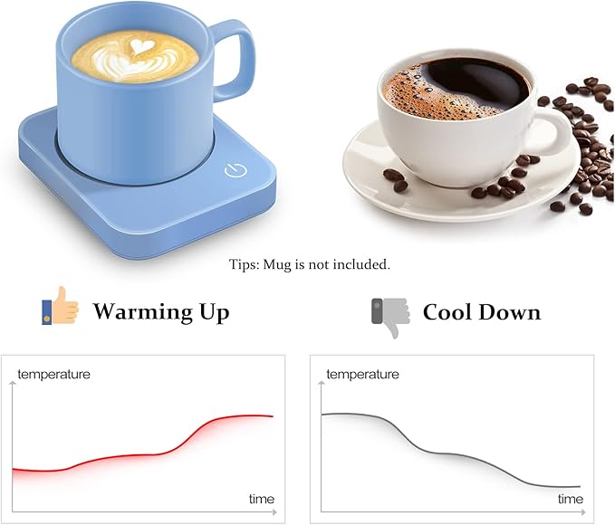 VOBAGA Coffee Mug Warmer for Desk