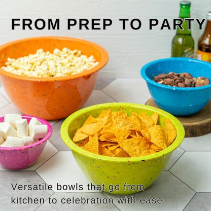 bzyoo Confetti Nesting Mixing Bowls Set