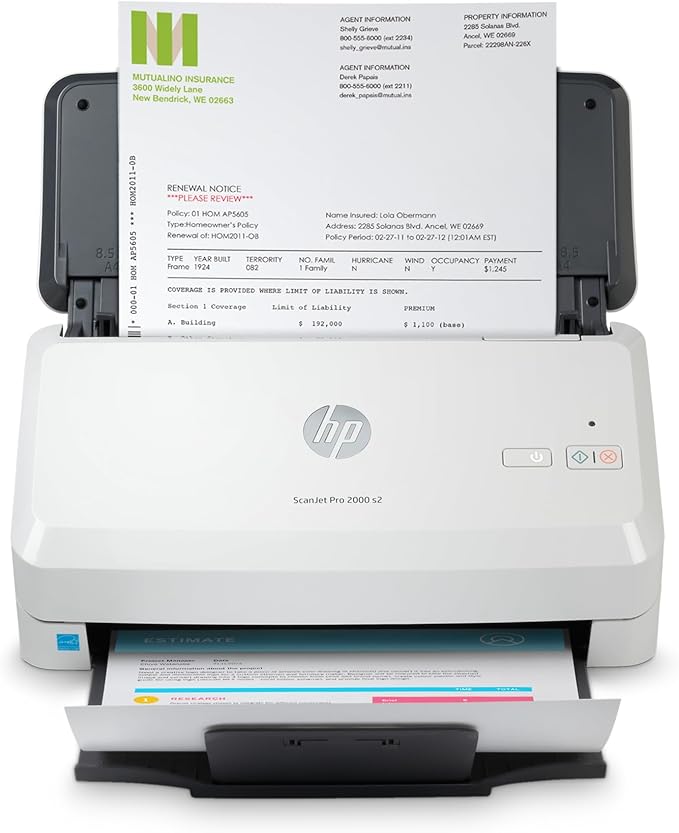 HP ScanJet Pro 2000 s2 35ppm USB 3.0 Color Duplex Scanner