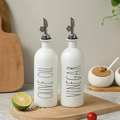 HOMCDALY 16oz Olive Oil Dispenser Bottles