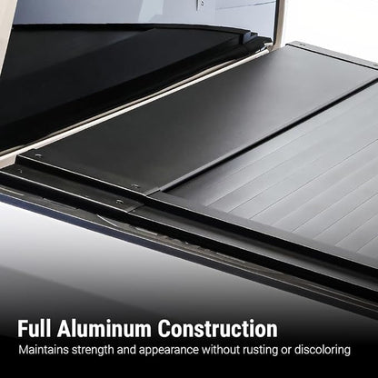 Syneticusa MB Retractable Tonneau Cover | 2004–2026 Ford F-150 6'7" (78.9”) Long Bed | 6063-T5 Aluminum | Double Lock | 3-Year Warranty | Waterproof Low Profile Hard Truck Bed Cover