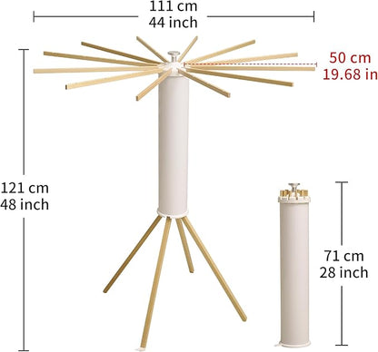 JOOM Four Legs Clothes Drying Rack, Garment Rack Portable and Foldable Space