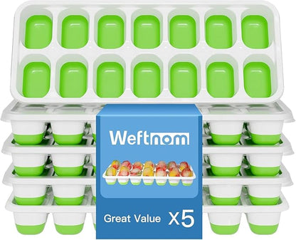 Ice Cube Tray, Ice Cube Trays for Freezer 5 Pack
