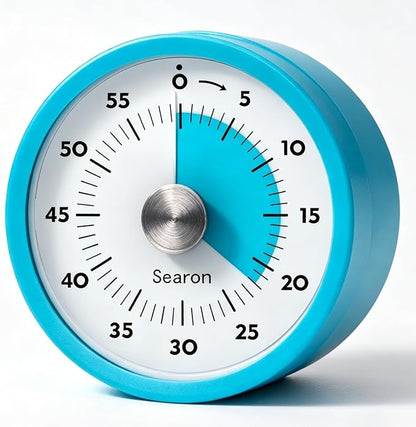 Searon Magnetic Visual Kitchen Timer, 60 Minute Countdown Timer