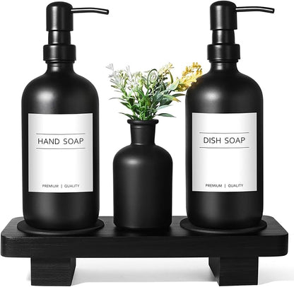 Dish Soap Dispenser for Kitchen, Kitchen Soap Dispenser Set