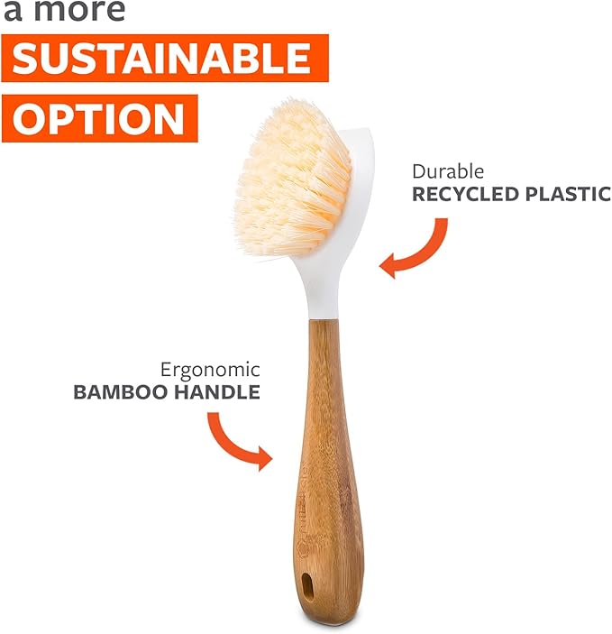 Full Circle Double Dish Brush Set – Durable Scrub Brushes