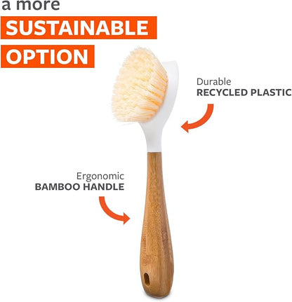 Full Circle Double Dish Brush Set – Durable Scrub Brushes