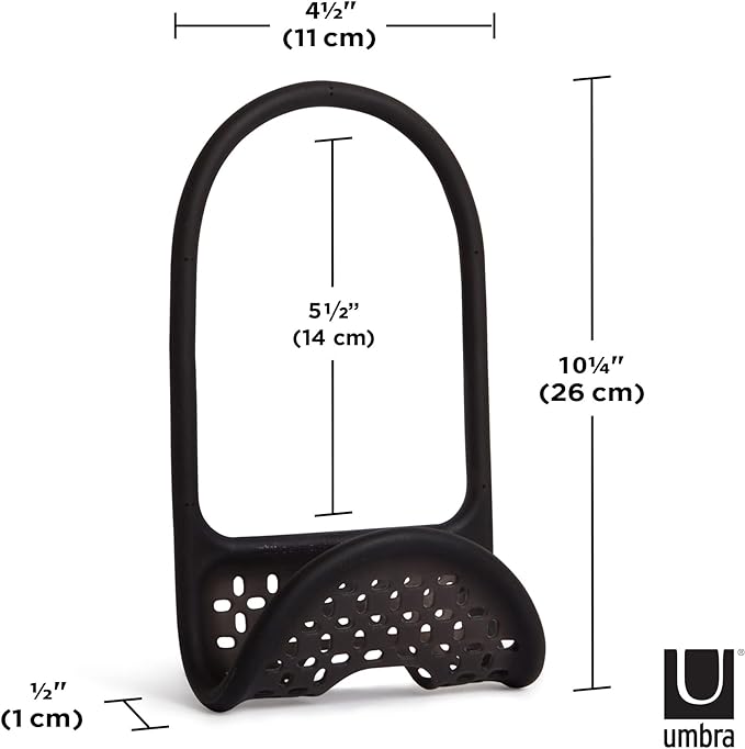 Umbra Sling Sponge Holder for Kitchen Sink – No Suction Cups, Flexible Caddy