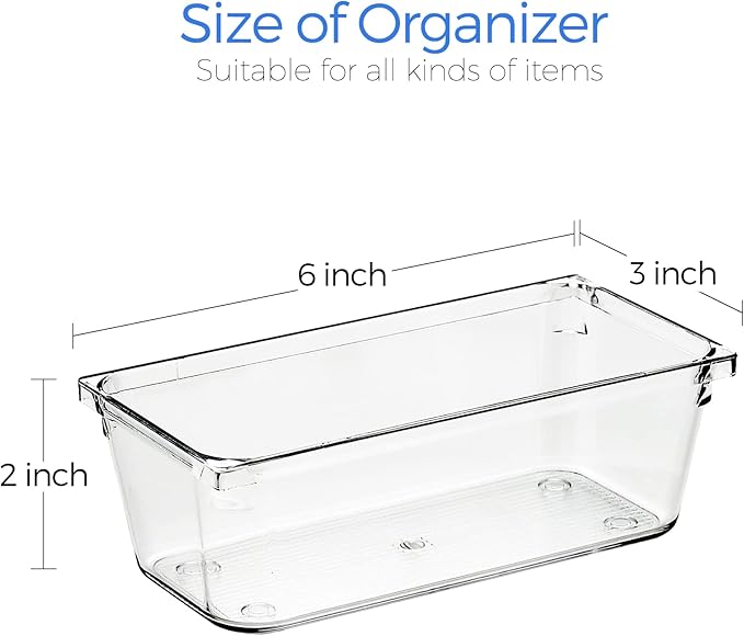 Ravinte 6 Pack Drawer Organizer