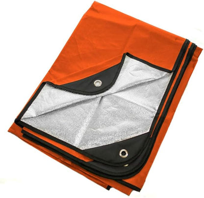 Arcturus Insulated Tarp, Reusable Heavy Duty Thermal Survival Blanket ??60x82in, Reflects 90% Body Heat, Waterproof, Windproof, 3-Layer Design, Reinforced Grommets, Orange
