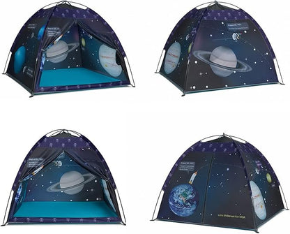 Space World Play Tent Galaxy Dome Playhouse for Boys and Girls Imaginative Play-Astronaut Space for Kids Indoor and Outdoor Fun, Perfect Kid’s Gift- 47" x 47" x 43"