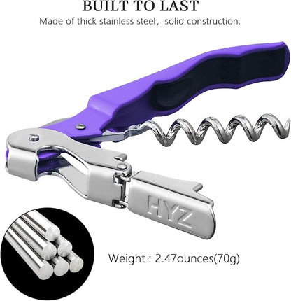 HYZ 2-Pack Wine Opener Waiter Corkscrew, Professional Wine Key