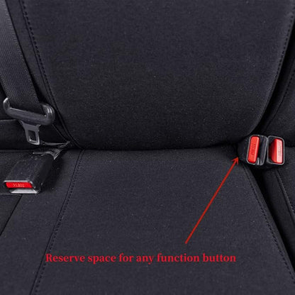 coverdream Custom Fit Seat Covers for 2016-2023 Toyota Tacoma Double Cab/Crew Cab SR,SR5,TRD Off Road,TRD Pro,TRD Sport,Limited,Fully Covered,UV Resistant Polyester Seat Protector (Full Set,Black)