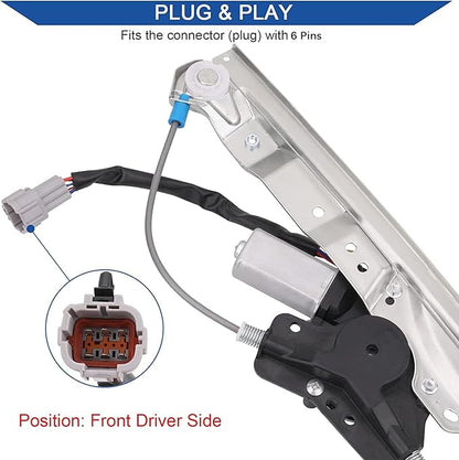 Obaee 748-525 Front Right Passenger Side Power Window Lift Regulator