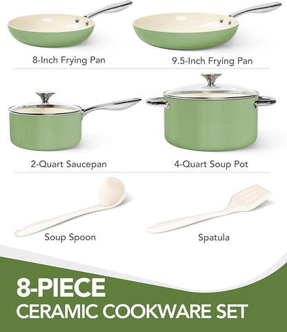 MICHELANGELO Pots and Pans Set Non Stick
