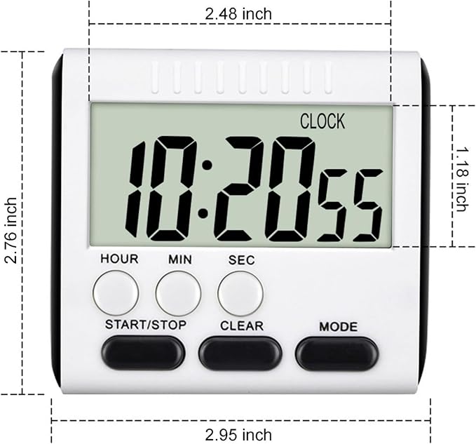 Xuhal 25 Pack 24 Hours Kitchen Timer