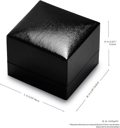 Oirlv Black Velvet Earring Gift Box- Wedding Anniversary or Engagement Earrings Jewelry Presentation Case