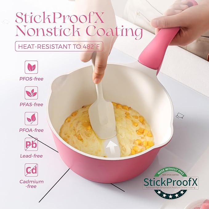 PRICUSIS Nonstick Saucepan