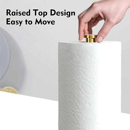 YIGII Marble Base Paper Towel Holder Countertop, Standing Paper Towel Holder