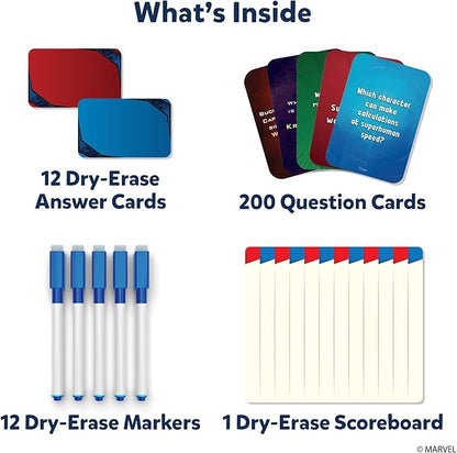 Skillmatics Card Game - Who Knows Marvel Best, Family Party Game for Boys, Girls, Teens, Adults Who Love Avengers, Spiderman, Iron Man, Hulk, Fun for Game Night, Gifts for Ages 8, 9, 10 and Up