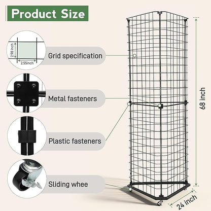 Brobear Triangular Gridwall Panel Display Stand