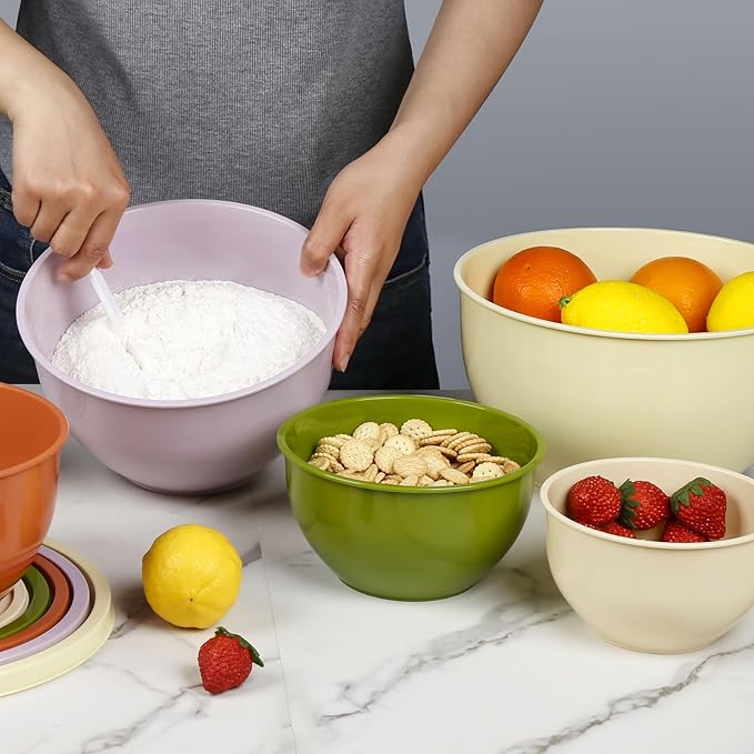 Greentainer Plastic Mixing Bowls
