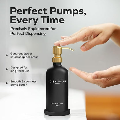 Luxury Glass Dish Soap Dispenser
