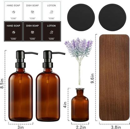 KEYWING Kitchen Soap Dispenser Set