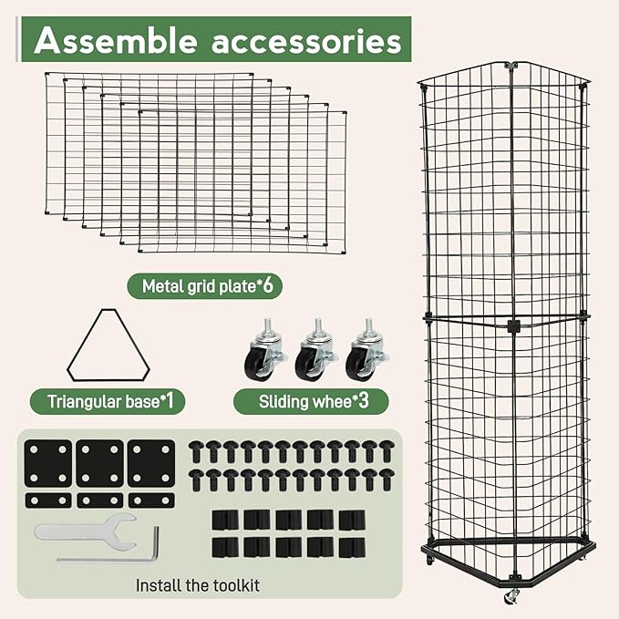 Brobear Triangular Gridwall Panel Display Stand