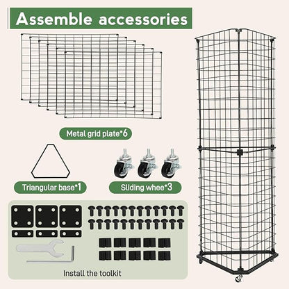 Brobear Triangular Gridwall Panel Display Stand