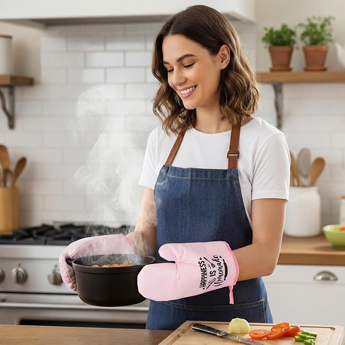 Leinuosen 8 Pcs Kitchen Towels and Oven Mitts Sets Pot Holders Dishcloths Set