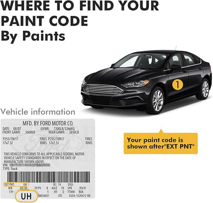 (Oxford White (YZ) Car Touch Up Paint for ford,Car Paint Scratch Repair Kit,2 in 1 Premium Scratch Remover Pen with Exact Color-Matched