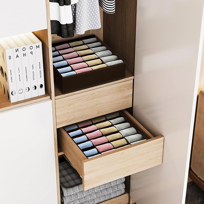 Joyoldelf Sock Organizer Drawer Organizer