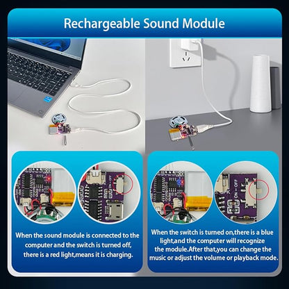 Voice Module, MP3 Music Sound Chips, 16MB Sound Module